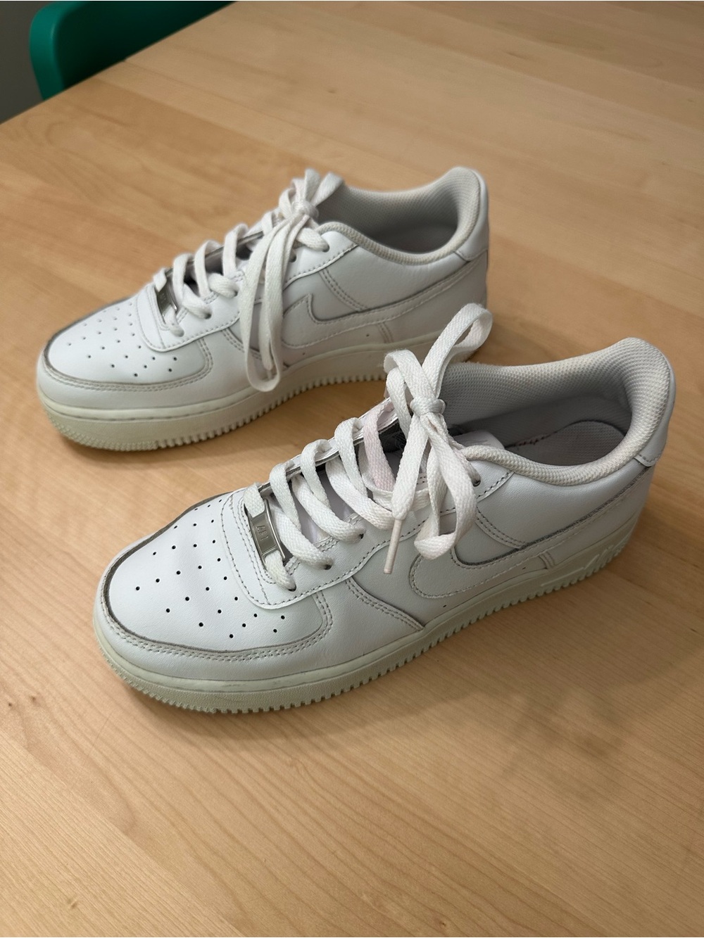 NIKE Air Force 1 Low White/White Sz 6.5Y